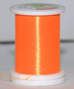 Hilo atado uv naranja pastel para pesca con mosca resistente y durable